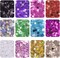 Star Glitter Confetti, 24 Boxes Holographic Sequins 3D Laser Nail Art Flakes Colorful Nail Glitter Manicure Decals Nail Decoration